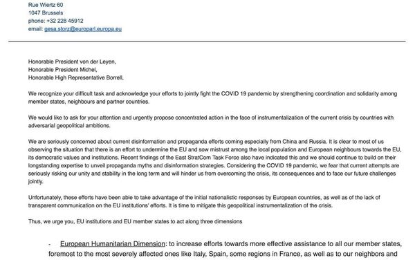 EU Lawmakers Try to Launch Unfounded Smear Campaign Against Russia for Helping Italy Amid Pandemic EU Lawmakers Try to Launch Unfounded Smear Campaign Against Russia for Helping Italy Amid Pandemic - Sputnik International