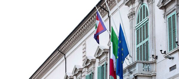The Italian and EU flags fly at half mast as a sign of mourning for the victims of the coronavirus disease (COVID-19), at Palazzo del Quirinale, Rome, Italy 31 March 2020.  - Sputnik International