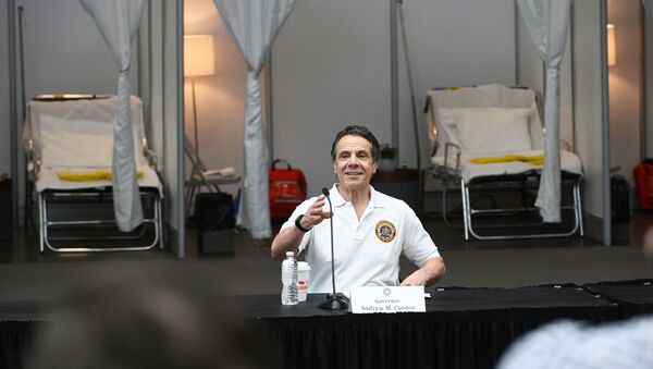 Governor Andrew M. Cuomo gives a COVID-19 Coronavirus update at the Javits Center in New York City, 27 March 2020 - Sputnik International