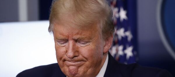 President Donald Trump pauses during a briefing about the coronavirus in the James Brady Press Briefing Room of the White House, Tuesday, March 31, 2020, in Washington President Donald Trump pauses during a briefing about the coronavirus in the James Brady Press Briefing Room of the White House, Tuesday, March 31, 2020, in Washington - Sputnik International