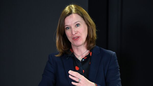  In this file photo taken on March 26, 2020 Chief Medical Officer for Scotland, Catherine Calderwood gestures as she holds a briefing on the novel coronavirus COVID-19 outbreak in Edinburgh - Sputnik International