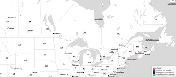 Policing the Pandemic in Canada Policing the Pandemic in Canada - Sputnik International