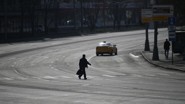Empty street in Moscow - Sputnik International