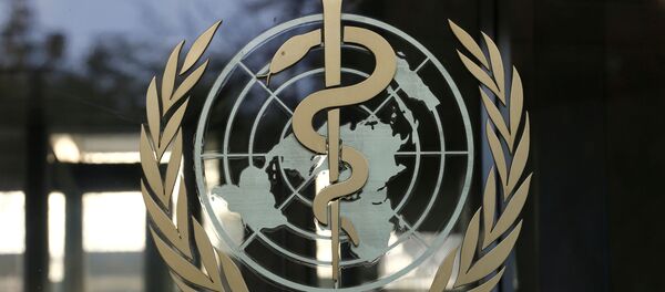 A logo is pictured on the World Health Organization (WHO) headquarters in Geneva, Switzerland, November 22, 2017 A logo is pictured on the World Health Organization (WHO) headquarters in Geneva, Switzerland, November 22, 2017 - Sputnik International