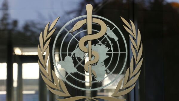 A logo is pictured on the World Health Organization (WHO) headquarters in Geneva, Switzerland, November 22, 2017 - Sputnik International