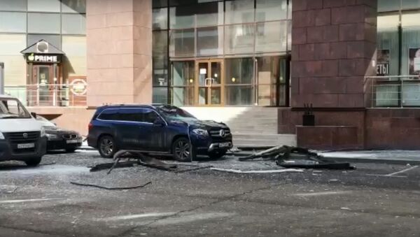 Explosion 09.04.2020 in Moscow in the business center on the 2nd Brestkaya - Sputnik International