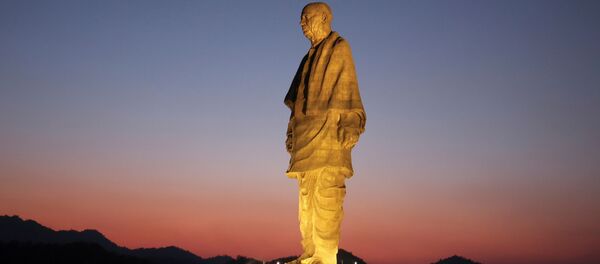 FILE PHOTO: General view of the Statue of Unity portraying Sardar Vallabhbhai Patel, one of the founding fathers of India, during its inauguration in Kevadia, in the western state of Gujarat, India, October 31, 2018. FILE PHOTO: General view of the Statue of Unity portraying Sardar Vallabhbhai Patel, one of the founding fathers of India, during its inauguration in Kevadia, in the western state of Gujarat, India, October 31, 2018. - Sputnik International