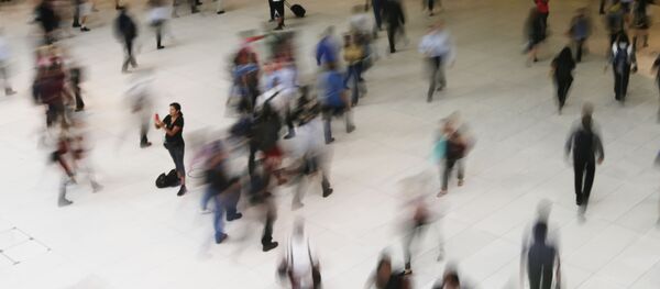 In this June 15, 2017, photo, people walk inside the Oculus, the new transit station at the World Trade Center in New York. Data collection practices of tech firms are increasingly under the microscope - Sputnik International