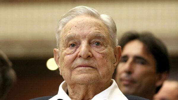 George Soros, Founder and Chairman of the Open Society Foundations, looks before the Joseph A. Schumpeter award ceremony in Vienna, Austria, Friday, June 21, 2019 - Sputnik International