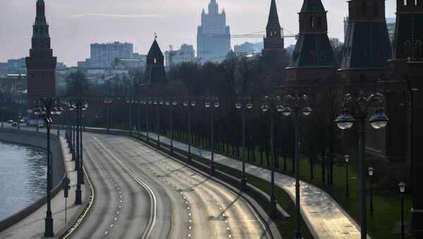 View of the Kremlin embankment from the Bolshoi Moskvoretsky bridge. - Sputnik International