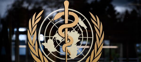 (FILES) In this file photo taken on March 09, 2020, the logo of the World Health Organization (WHO) at the its headquarters in Geneva (FILES) In this file photo taken on March 09, 2020, the logo of the World Health Organization (WHO) at the its headquarters in Geneva - Sputnik International