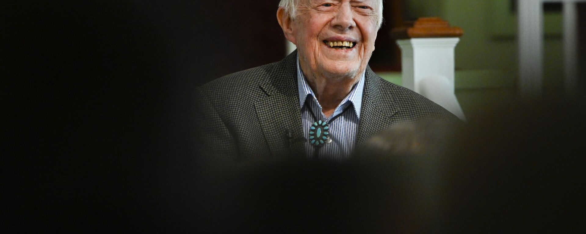 Former U.S. President Jimmy Carter teaches Sunday school at Maranatha Baptist Church, Sunday, Nov. 3, 2019, in Plains, Ga. - Sputnik International, 1920, 19.02.2023