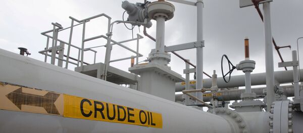 A maze of crude oil pipes and valves is pictured during a tour by the Department of Energy at the Strategic Petroleum Reserve in Freeport, Texas, U.S. June 9, 2016 - Sputnik International