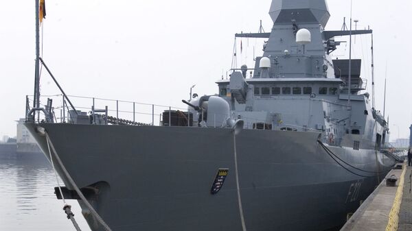 The frigate Hessen is on Friday, April 21, 2006, at the pier in the Wilhelmshaven naval base - Sputnik International