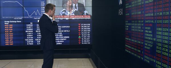 A man stands in the viewing gallery at the Australian Stock Exchange in Sydney, 9 March 2020 A man stands in the viewing gallery at the Australian Stock Exchange in Sydney, 9 March 2020 - Sputnik International