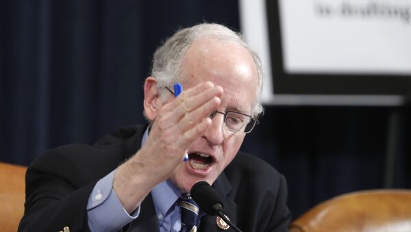 Rep. Mike Conaway, R-Texas, questions former White House national security aide Fiona Hill, and David Holmes, a U.S. diplomat in Ukraine, as testify before the House Intelligence Committee on Capitol Hill in Washington, Thursday, Nov. 21, 2019, during a public impeachment hearing of President Donald Trump's efforts to tie U.S. aid for Ukraine to investigations of his political opponents. - Sputnik International