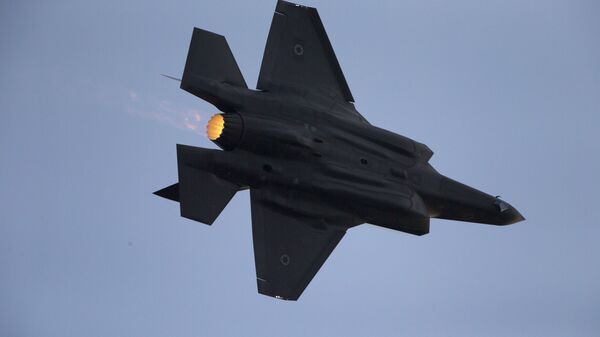 In this Dec. 29, 2016 file photo, an Israeli Air Force F-35 plane performs during a graduation ceremony for new pilots in the Hatzerim Air Force Base near Beersheba - Sputnik International