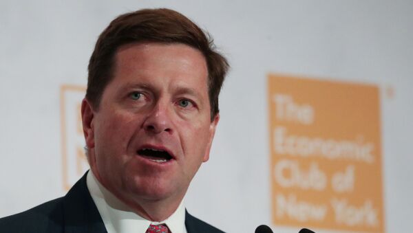 Jay Clayton, chairman of the U.S. Securities and Exchange Commission, speaks at the Economic Club of New York luncheon in New York City, New York, U.S.,September 9, 2019.  - Sputnik International