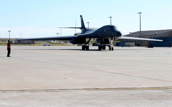 Photos: US Sends Bomber on 30-Hour Surprise Mission Near Kim Jong Un’s Reported Recuperation Spot Photos: US Sends Bomber on 30-Hour Surprise Mission Near Kim Jong Un’s Reported Recuperation Spot - Sputnik International