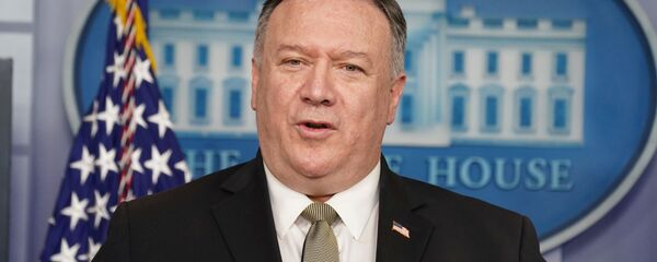 U.S.  Secretary of State Mike Pompeo addresses the daily coronavirus task force briefing at the White House in Washington, U.S., April 8, 2020 - Sputnik International
