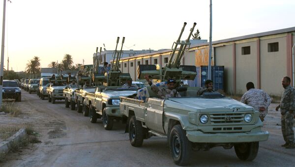 Military vehicles of members of the Libyan internationally recognised government forces in Libya - Sputnik International