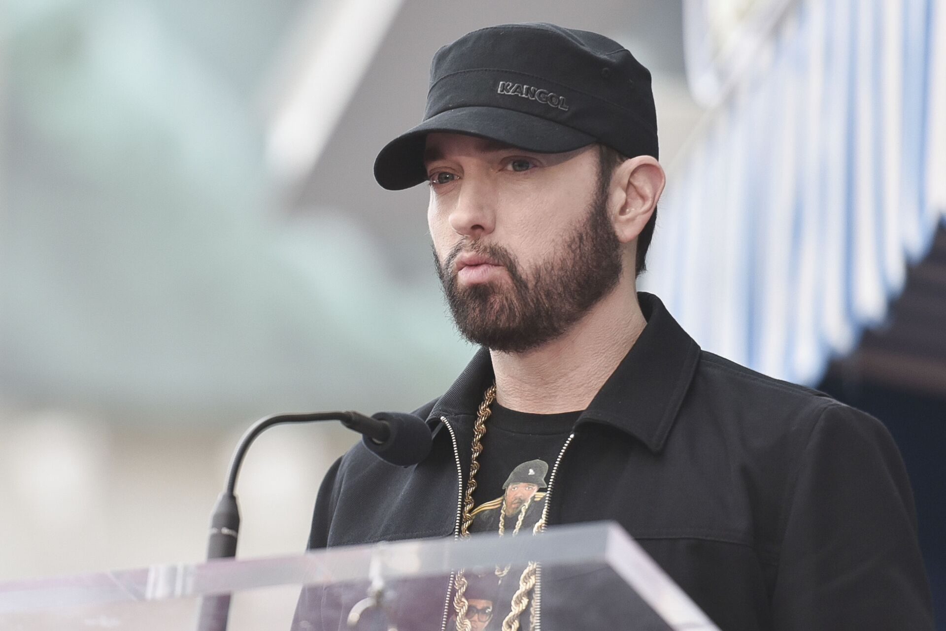 Eminem attends a ceremony honoring Curtis 50 cent Jackson Honored with a Star on the Hollywood Walk of Fame with a star on the Hollywood Walk of Fame on Thursday, Jan. 30, 2020, in Los Angeles - Sputnik International, 1920, 30.08.2023