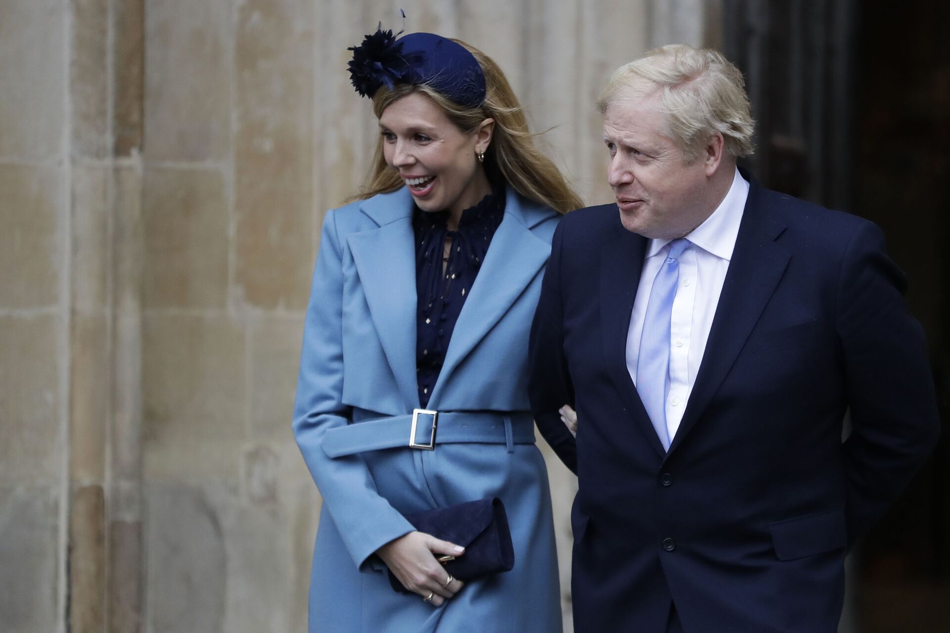 In this Monday, March 9, 2020 file photo Britain's Prime Minister Boris Johnson and his partner Carrie Symonds arrive to attend the annual Commonwealth Day service at Westminster Abbey in London.  Boris Johnson and his partner Carrie Symonds have announced she gave birth to a healthy baby boy at a London hospital earlier this morning” Wednesday April 29, 2020, and that both mother and baby are doing well - Sputnik International, 1920, 09.12.2021