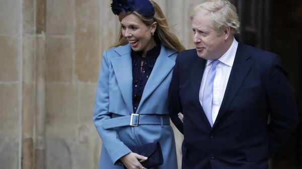 In this Monday, March 9, 2020 file photo Britain's Prime Minister Boris Johnson and his partner Carrie Symonds arrive to attend the annual Commonwealth Day service at Westminster Abbey in London.  Boris Johnson and his partner Carrie Symonds have announced she gave birth to a healthy baby boy at a London hospital earlier this morning” Wednesday April 29, 2020, and that both mother and baby are doing well - Sputnik International