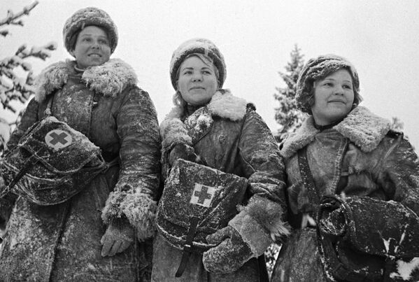 Nurses in Leningrad on 31 January 1942 - Sputnik International