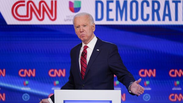 Former Vice President Joe Biden, participates in a Democratic presidential primary debate at CNN Studios in Washington, Sunday, March 15, 2020 - Sputnik International