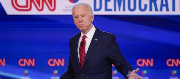 Former Vice President Joe Biden, participates in a Democratic presidential primary debate at CNN Studios in Washington, Sunday, March 15, 2020 Former Vice President Joe Biden, participates in a Democratic presidential primary debate at CNN Studios in Washington, Sunday, March 15, 2020 - Sputnik International