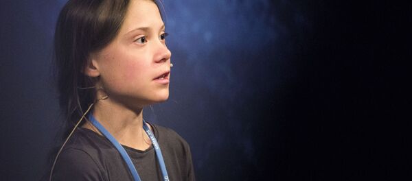 Greta Tunberg at a press conference before the March for Climate protest in Madrid. Greta Tunberg at a press conference before the March for Climate protest in Madrid. - Sputnik International