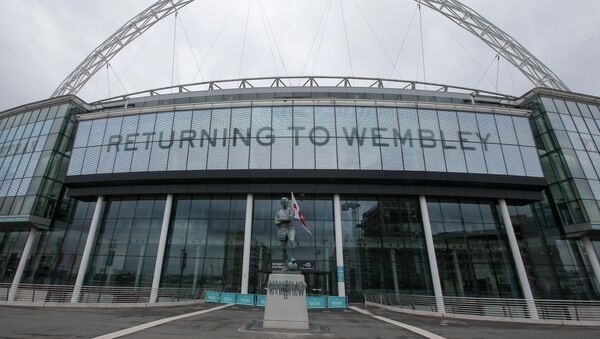 In this file photo a general view of the exterior of Wembley Stadium is pictured in west London, on April 27, 2018.  - Sputnik International