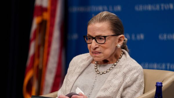 U.S. Supreme Court Justice Ruth Bader Ginsburg participates in a discussion hosted by the Georgetown University Law Center in Washington, D.C., U.S., September 12, 2019 - Sputnik International