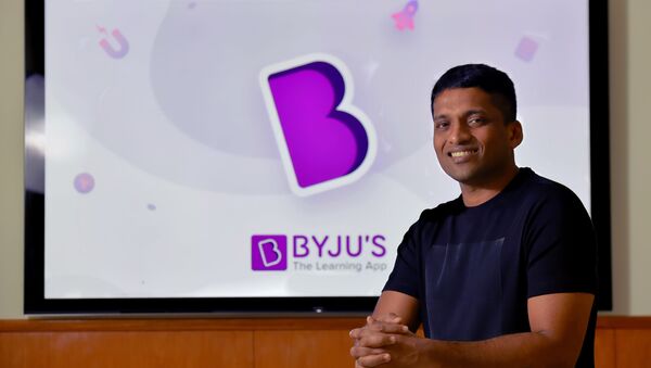 In this photo taken on January 10, 2019, Byju Raveendran, founder of Byju's, the Bangalore-based educational technology start-up, poses at the company's premises in Bangalore - Sputnik International
