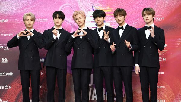 South Korean boy group NCT DREAM poses on the red carpet at the 29th Seoul Music Awards in Seoul on January 30, 2020 - Sputnik International