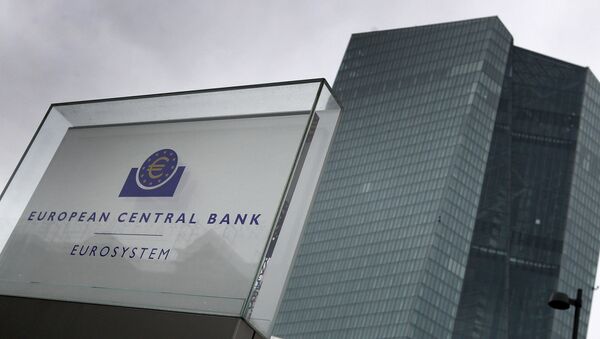 This file photo taken on March 12, 2020 shows the headquarters of the European Central Bank (ECB) in Frankfurt am Main, western Germany. - Sputnik International