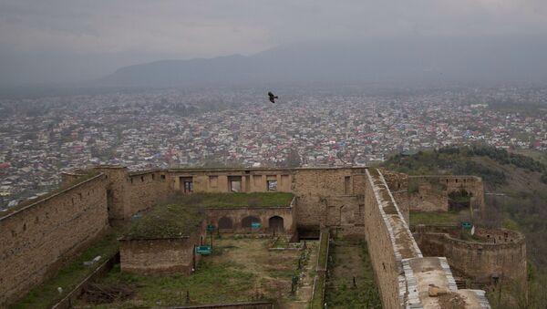 FILE - This April 5, 2016 file photo shows a view of Srinagar, the main city of Indian controlled Kashmir, as seen from the 18th century Hari Parbat Fort situated atop a hill - Sputnik International