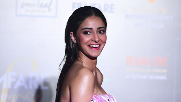 In this picture taken on December 3, 2019 Bollywood actress Ananya Pandey arrives at the Filmfare Glamour and Style Awards in Mumbai - Sputnik International