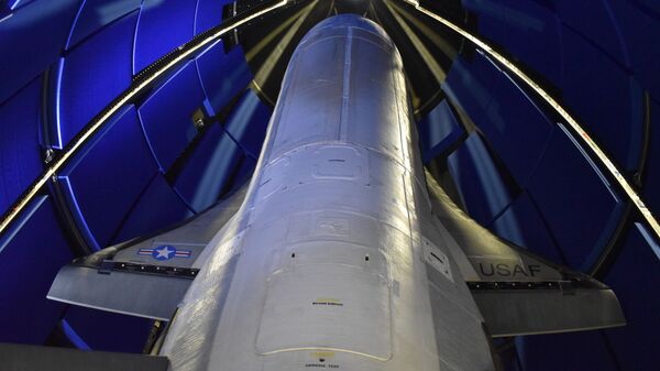 A U.S. Air Force X-37B space plane, encapsulated ahead of a planned May 16, 2020, launch - Sputnik International