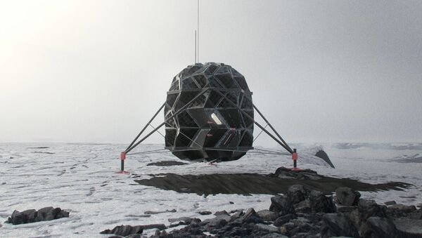 Design of the LUNARK Mark 1 Habitat, an origami-inspired expandable moon shelter. - Sputnik International