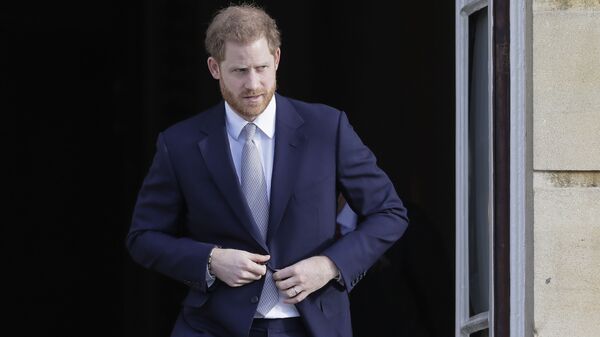 Britain's Prince Harry arrives at the gardens at Buckingham Palace in London, 16 January 2020 - Sputnik International