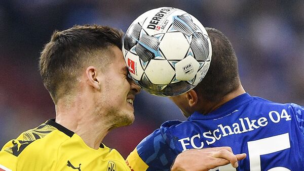Action from the 2019 derby match between Borussia Dortmund and Schalke 04 - Sputnik International