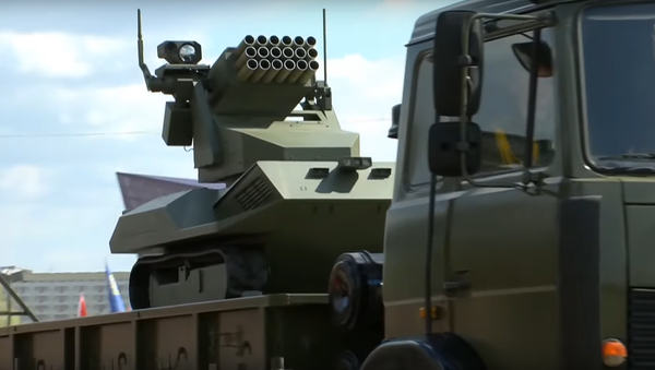 ‘Vistl’ artillery drone. Screenshot from Belarusian television.  - Sputnik International