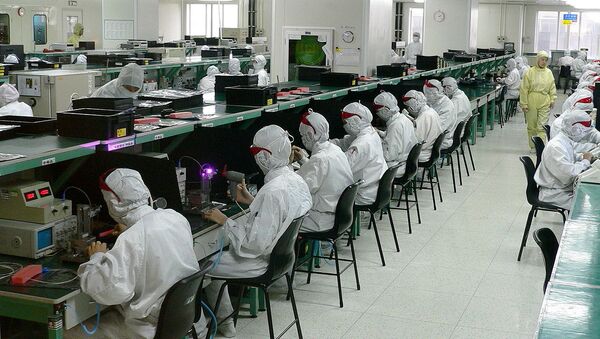Electronics factory in Shenzhen - Sputnik International