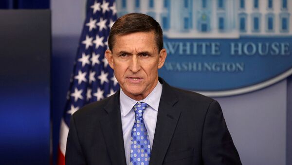 Then national security adviser General Michael Flynn delivers a statement daily briefing at the White House in Washington, U.S., February 1, 2017. Picture taken February 1, 2017 - Sputnik International