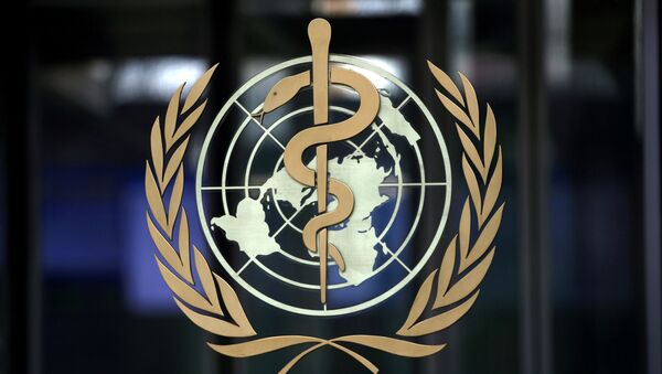 A logo is pictured on the headquarters of the World Health Organization (WHO) ahead of a meeting of the Emergency Committee on the novel coronavirus in Geneva, Switzerland, January 30, 2020. - Sputnik International