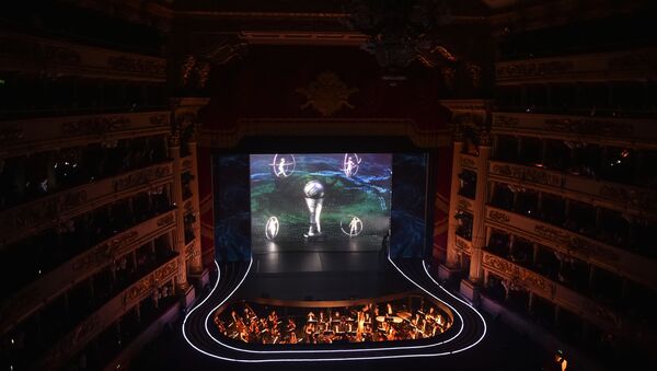 A general view shows dancers performing at Teatro alla Scala during The Best FIFA Football Awards ceremony, on September 23, 2019 in Milan. - Sputnik International