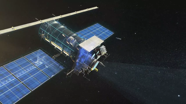 Meteor-M satellite. Rendering provided by Russian Space Systems JSC. - Sputnik International