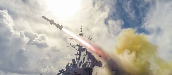 Harpoon missile fired in the waters near Guam - Sputnik International